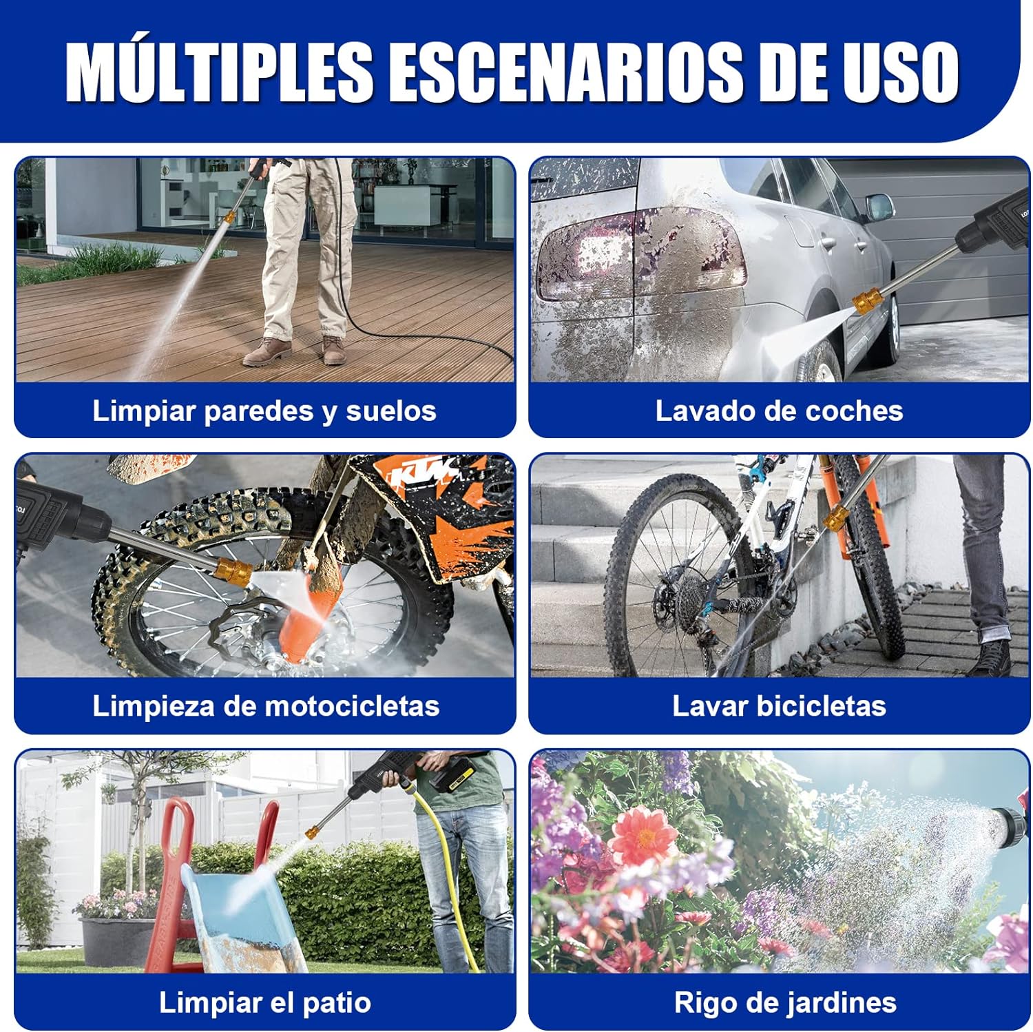 Miniatura 3 de Hidrolavadora a Presion Recargable 2 Bat